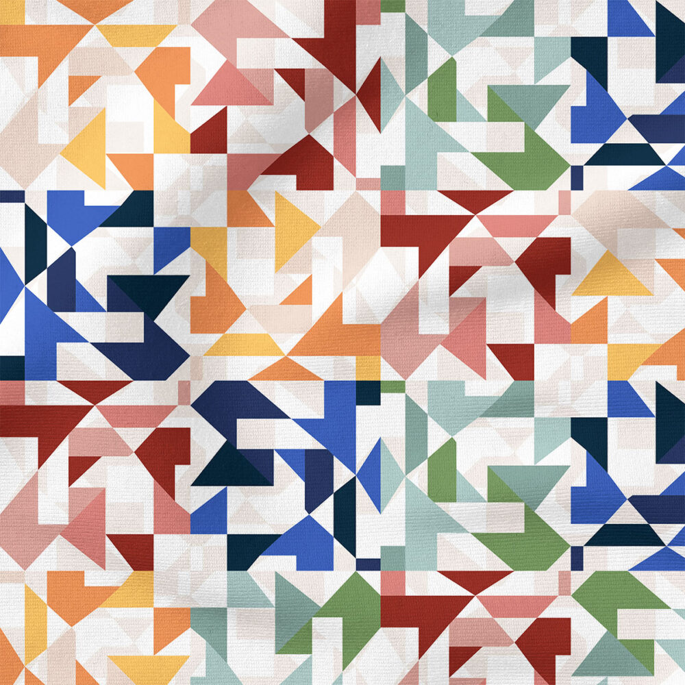 Sunshine Tiles | Abstract Fabric Design | Rachel Parker